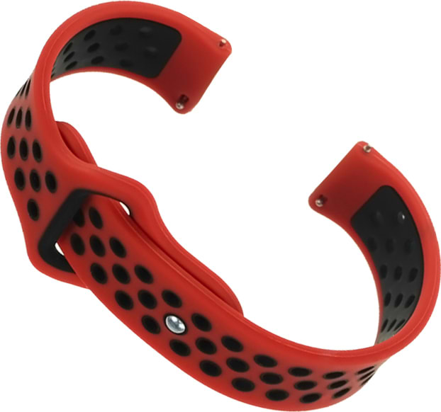 Ремешок для смарт-часов BeCover Nike Style for Huawei Watch GT/GT 2 46mm/GT 2 Pro/GT Active/Honor Watch Magic 1/2/GS Pro/Dream Red-Black (705799)