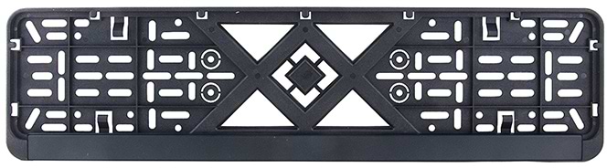 Рамка під номер Bi-Plast чорна (BP-200) - Фото 1