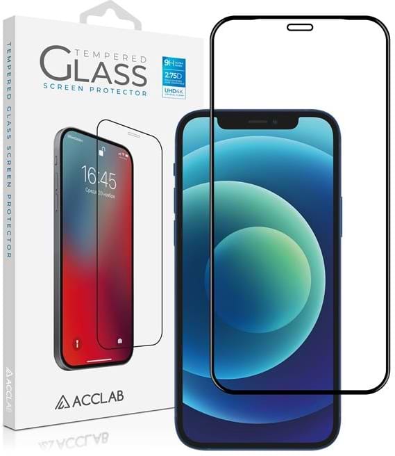 Захисне скло для смартфону ACCLAB Full Glue for Apple iPhone 12 Pro Max Black (1283126508226)