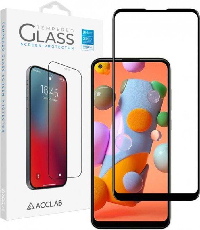 Захисне скло для смартфону ACCLAB Full Glue for Samsung Galaxy A11 SM-A115/M11 SM-M115 Black (1283126508523)
