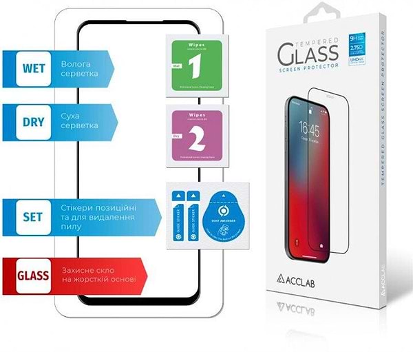 Фото - Захисне скло для смартфону ACCLAB Full Glue for Realme X3 Black (1283126508462)