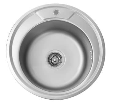 Фото - Уценка - Мойка кухонная VALESO САТИН 490 (0,8/180 мм)