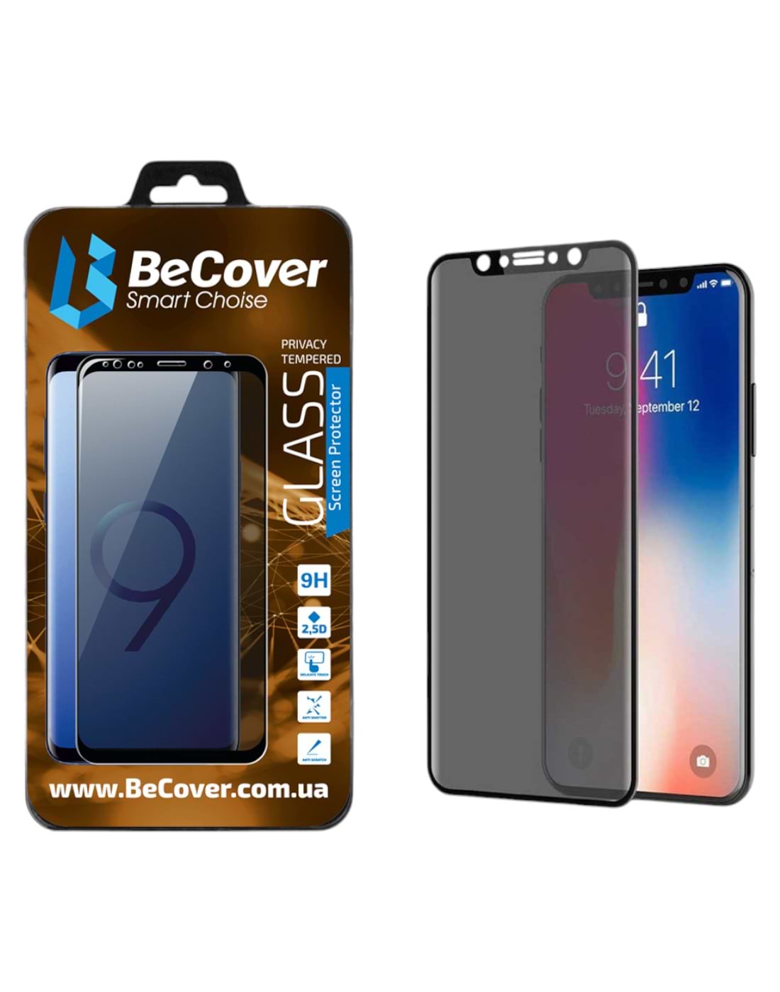 Захисне скло для смартфону BeCover Anti-spying for Samsung Galaxy M10 SM-M105 Black (703918)