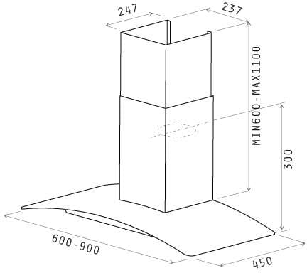 Фото - Вытяжка декоративная Elica CIRCUS IX A/90