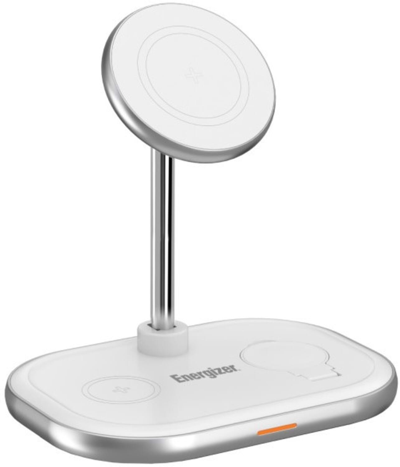 Беспроводное зарядное устройство Energizer 3в1 15W Magnetic Wireless Fast Charger White (WCP303)