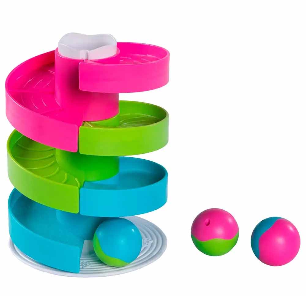 Ігровий набір для малюка Fat Brain Toys Wobble Run Трек-балансир для кульок (F273ML)