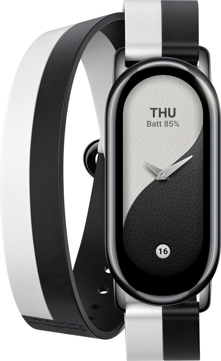 Ремінець для фітнес-браслету Xiaomi Smart Band 8/9 Strap Black-White