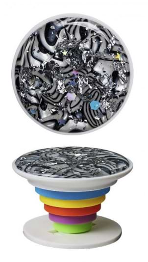 Попсокет Luxe Cube 3D Silver (9998866457506)