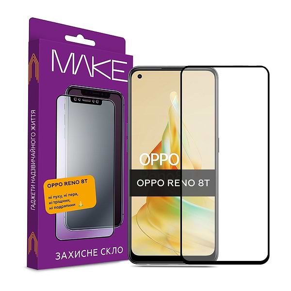 Фото - Захисне скло для смартфону MAKE FCFG Oppo Reno8T (MGF-OPR8T)