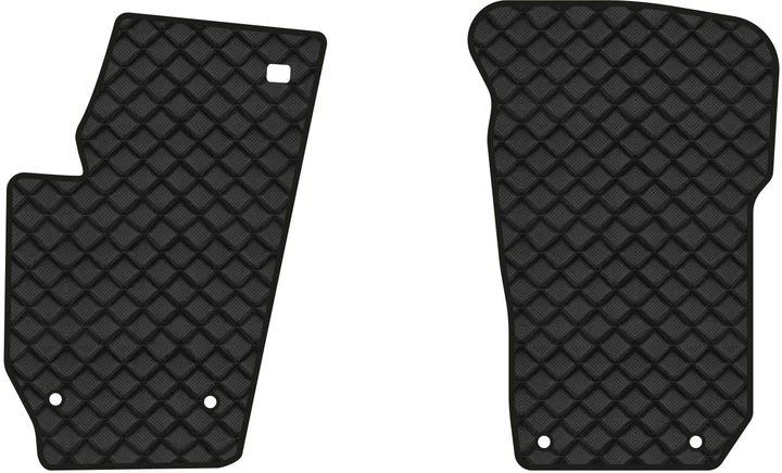 Килимки з екошкіри в салон авто передні EVAtech для Fabia (5J) Skoda 2007-2014 2 покоління Combi EU (SK3217AI2AV4BBB)