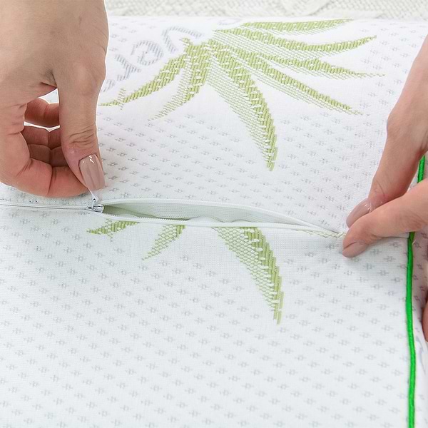 Фото - Подушка ортопедична MirSon №6018 Green nature Alberto 58х40х10.5 (2200003261196)