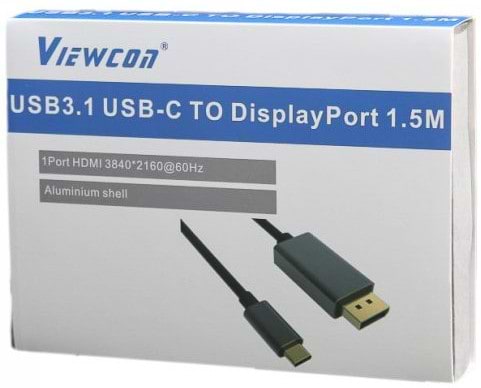 Фото - Кабель Viewcon USB-C на DisplayPort (TE392)