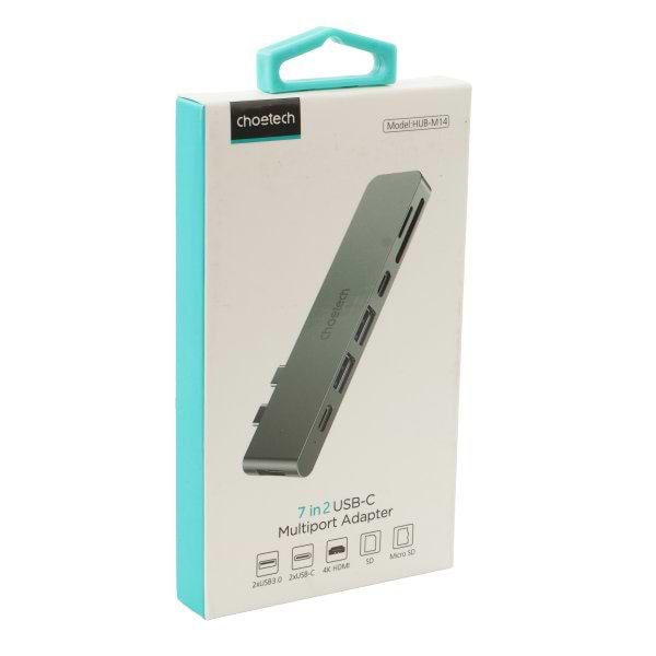 Фото - Хаб USB Choetech 7в1 (HUB-M14-GY-V2)