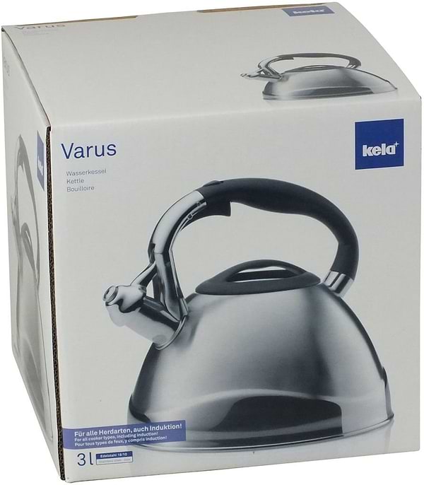Фото - Чайник металевий Kela Varus 3 л Metallic (11655)