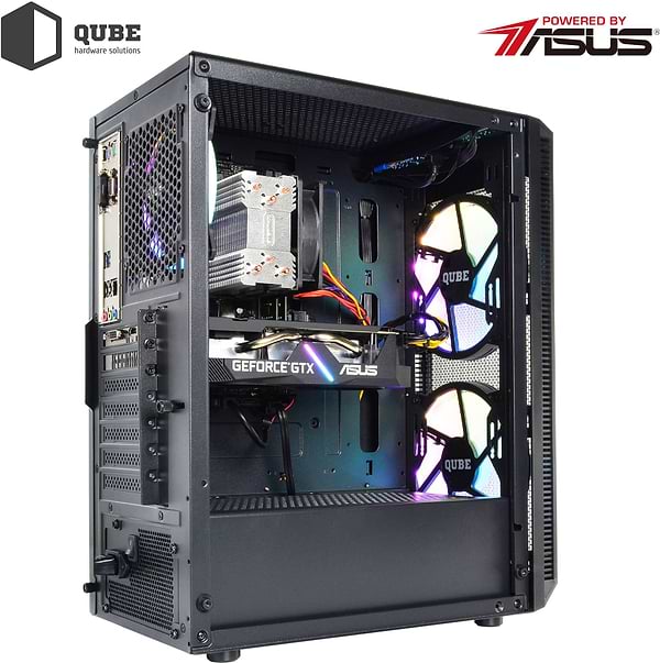 Фото - Системный блок QUBE QB i3 12100F RX 6600 8GB 1642 (i312100FRX66008GB1642)
