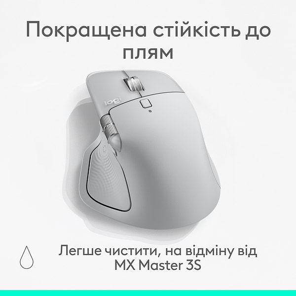 Фото - Мышь беспроводная Logitech MX Master 4 Performance Pale Grey (910-007563)