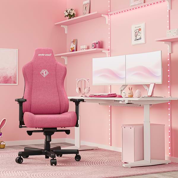 Фото - Кресло для геймеров Anda Seat Kaiser 3E XL Pink Fabric (AD23YC-XL-09-P-CF-P01)
