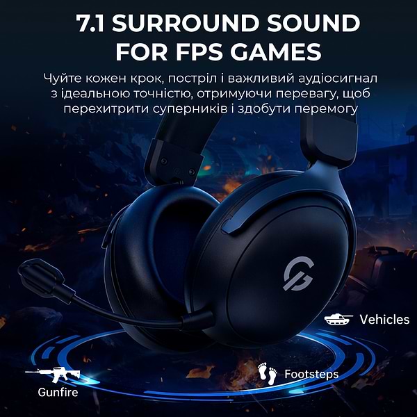 Фото - Гарнитура беспроводная игровая GamePro Asgard Freya Pro (HSW201B)