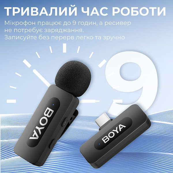 Фото - Микрофон для смартфона Boya BY-V10 Type-C Black