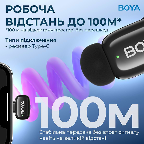 Фото - Мікрофон для смартфона Boya mini-23 Type-C Black