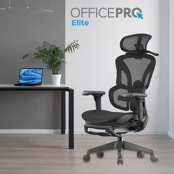 Фото - Кресло офисное OfficePro Elite Black (OC950B)
