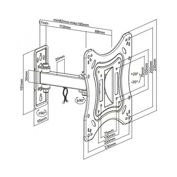 Фото - Кріплення для телевізора Brateck LPA51-221