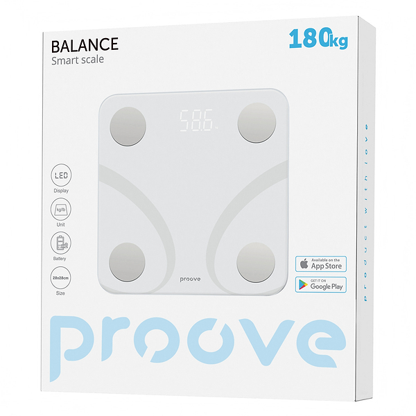 Фото - Смарт-ваги підлогові Proove Balance White (SLBF00010002)