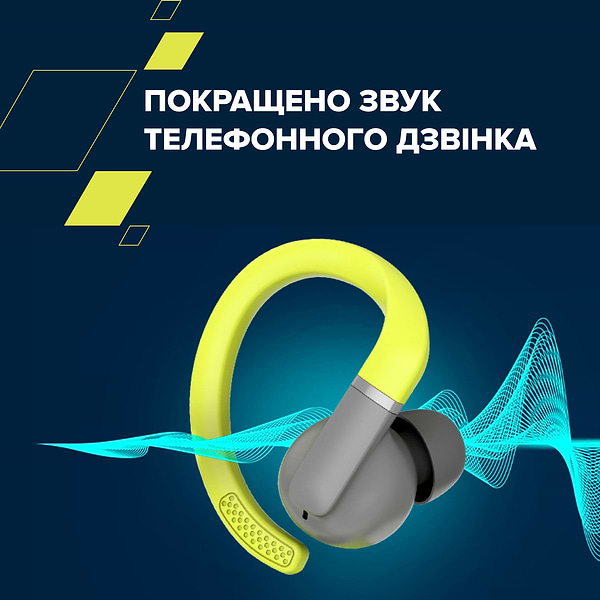Фото - Навушники вкладиші бездротові TWS Canyon OnRun 11 Sport Wireless charge Green (CNS-TWS11GR)