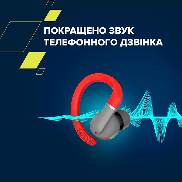 Фото - Наушники вкладыши беспроводные TWS Canyon OnRun 11 Sport Wireless charge Red (CNS-TWS11R)