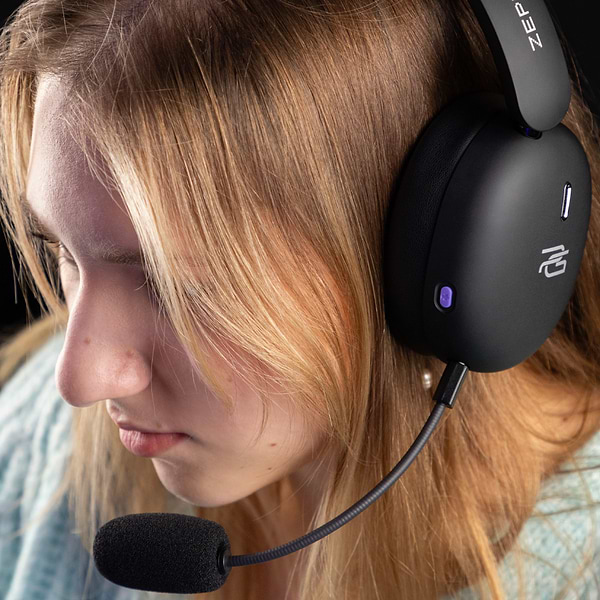 Фото - Гарнітура бездротова ігрова Proove Gaming Zephyr APP black/purple (WHZP00022001)