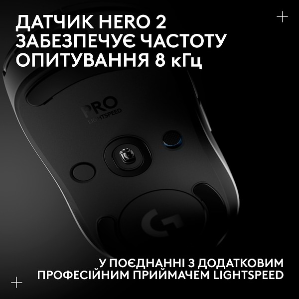 Фото - Миша бездротова ігрова Logitech G PRO 2 LightSpeed Wireless Gaming Mouse White (910-007302)
