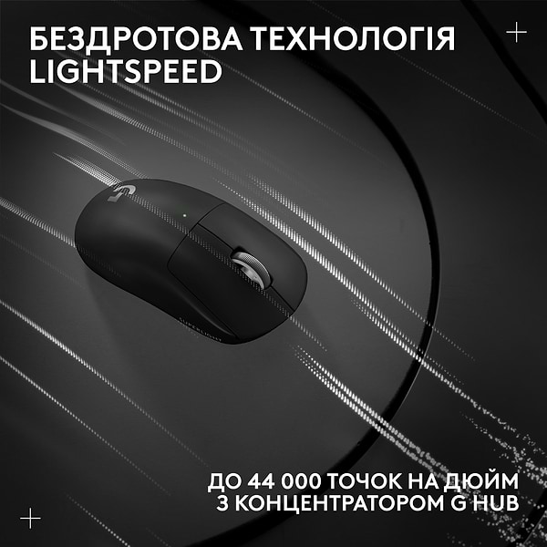 Фото - Миша бездротова ігрова Logitech G Pro X Superlight 2 LightSpeed Black (910-006630)