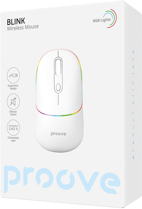 Фото - Миша бездротова Proove Blink White (WMBL00002002)