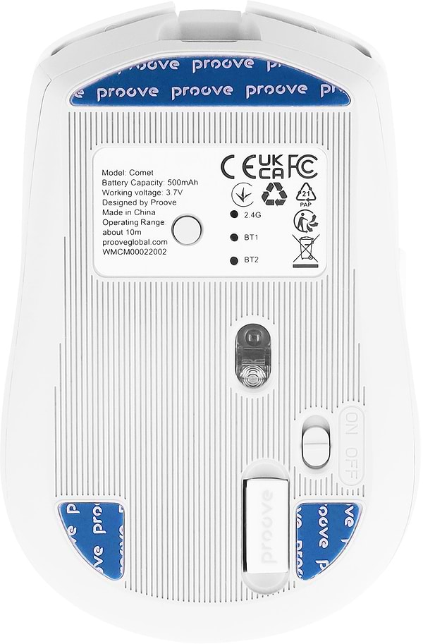Фото - Мышь беспроводная игровая Proove Comet White (WMCM00022002)