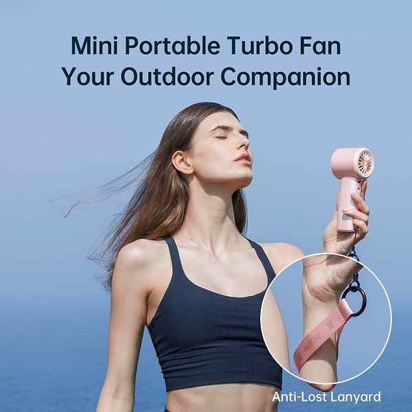 Фото - Вентилятор портативний Jisulife Handheld Fan Pro1 Pink