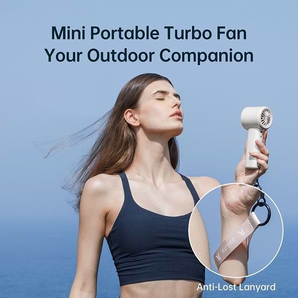 Фото - Вентилятор портативний Jisulife Handheld Fan Pro1 White