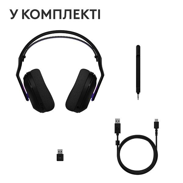 Фото - Гарнітура бездротова ігрова Logitech G522 LightSpeed Wireless Gaming Headset Black (981-001544)