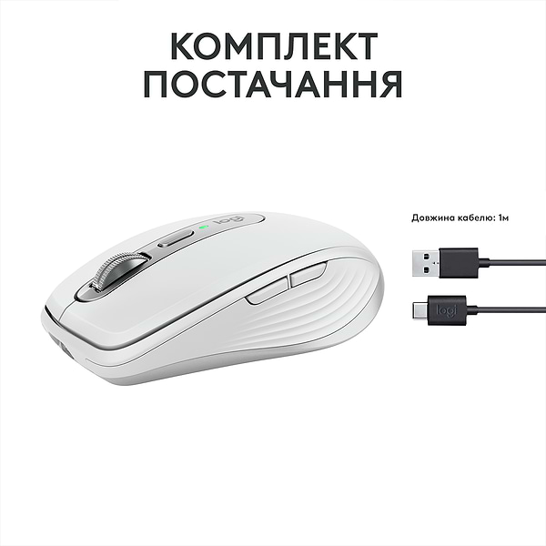 Фото - Мышь беспроводная Logitech MX Anywhere 3S Wireless Pale Grey (910-006930)