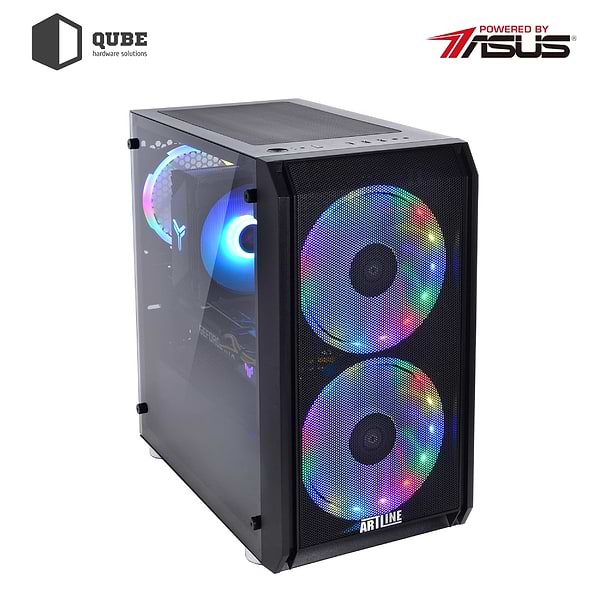Фото - Системний блок QUBE QB i5 12400F RTX 3060 TI 8GB 3221 (i512400FRTX3060TI8GB3221)