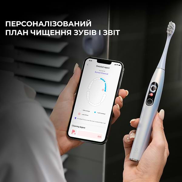 Фото - Уценка - Зубная щетка электрическая Oclean X Pro Digital Electric Toothbrush Glamour Silver (6970810552560)