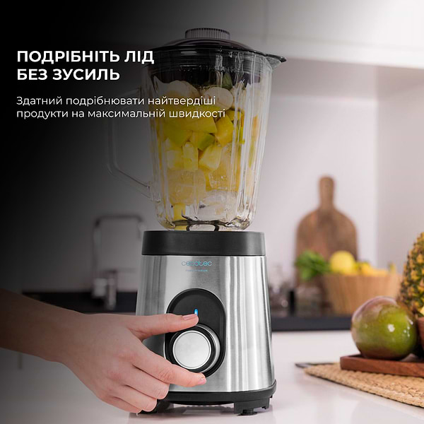 Фото - Блендер стаціонарний Cecotec Power Black Titanium 1000 Inox (CCTC-04156)
