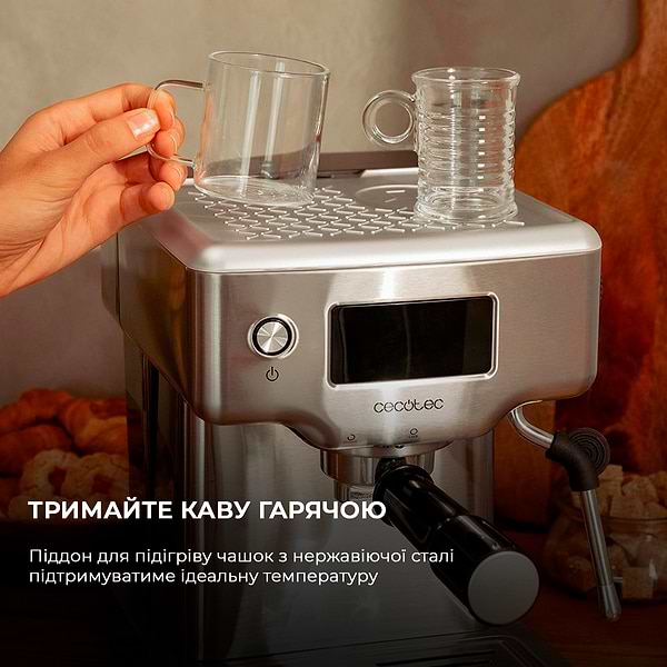 Фото - Кофеварка рожковая Cecotec Cafetera Espresso Power Espresso 20 Barista Compact (CCTC-01986)