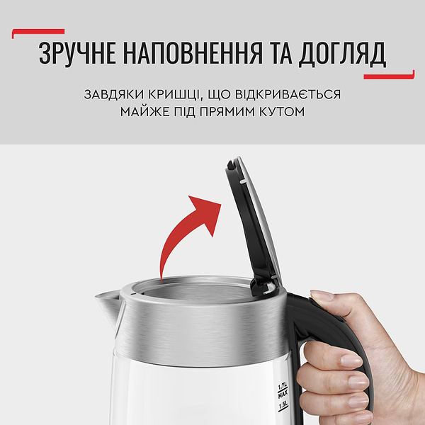 Фото - Електричний чайник Tefal Glass kettle KI772D38