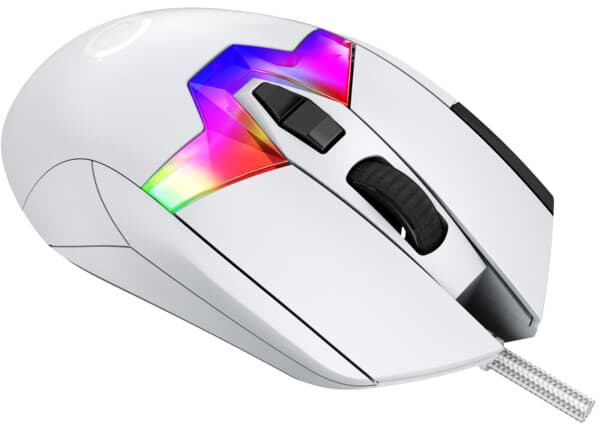 Фото - Мышь проводная игровая Lorgar MSP80 Wired Gaming Mouse Pro White (LRG-MSP80-WH)