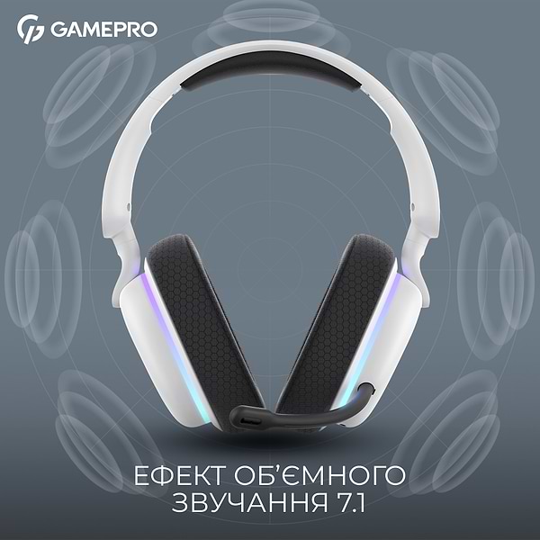 Фото - Гарнітура бездротова ігрова GamePro Asgard Bragi (HSW250W)