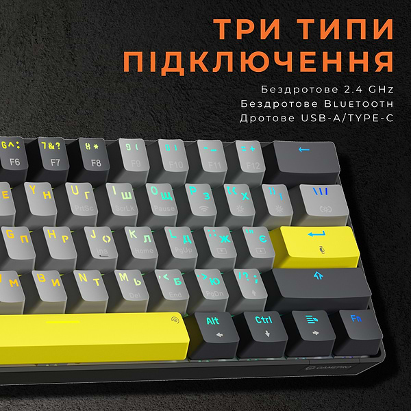 Фото - Клавиатура беспроводная игровая GamePro MK130G Pro