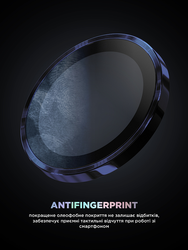 Фото - Захисне скло для смартфону Armorstandart для камери Supreme Black Icon for iPhone 15 Pro/15 Pro Max Blue Titanium (ARM76594)