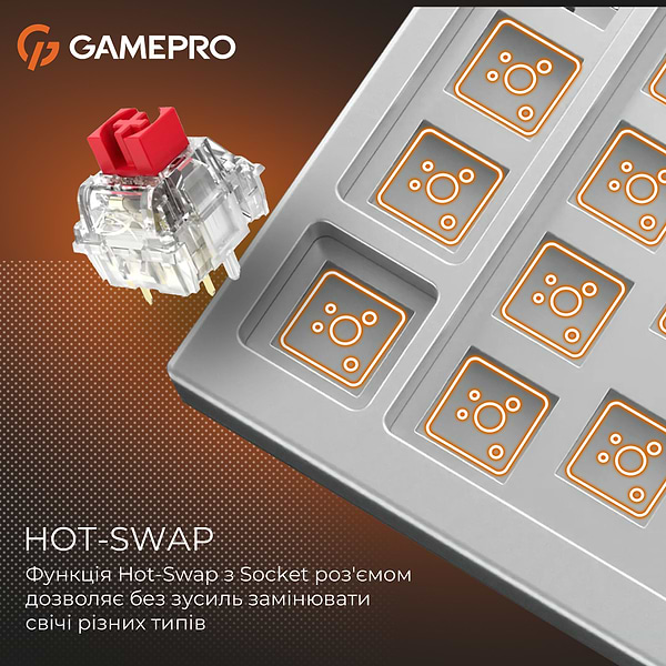 Фото - Клавиатура проводная игровая GamePro Genesis Silverlight  (MK126)
