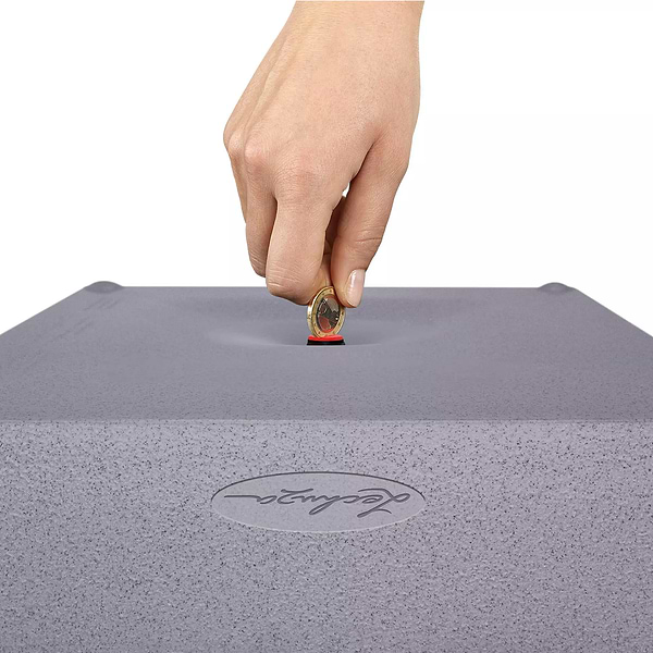 Фото - Вазон Lechuza Canto Slatestone Low  30 темно-сірий 15931