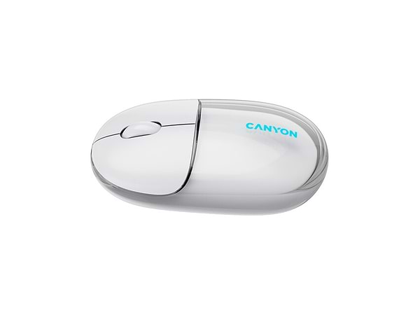 Фото - Мышь беспроводная Canyon OnClick 24 Dual-mode Silent Transparent/White (CNS-CMSW24W)